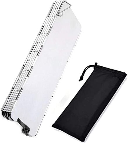 Folding Stove Windscreen Outdoor Camping Stove Windshield with Carrying Bag in Kuwait