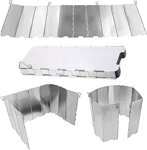 Folding Stove Windscreen Outdoor Camping Stove Windshield with Carrying Bag in Kuwait