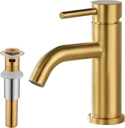 Bathroom Faucets, 4 Inch Centerset Bathroom Faucet 2 Handle Faucet for Bathroom Sink with 2 and 3 Hole, Lead-Free Faucets for Bathroom Sink Vanity Rv in Saudi Arabia