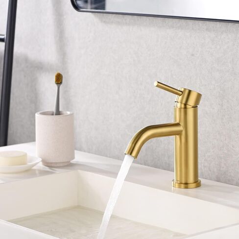 Bathroom Faucets, 4 Inch Centerset Bathroom Faucet 2 Handle Faucet for Bathroom Sink with 2 and 3 Hole, Lead-Free Faucets for Bathroom Sink Vanity Rv in Saudi Arabia
