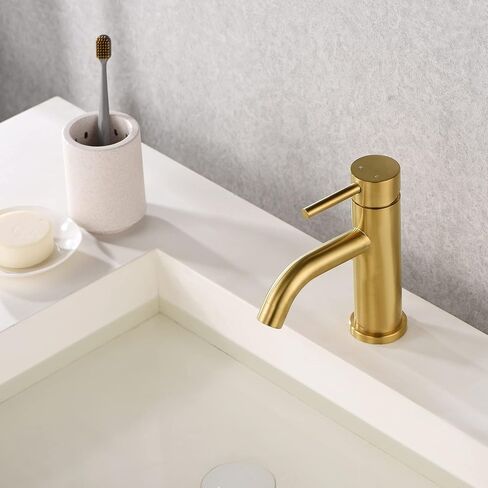 Bathroom Faucets, 4 Inch Centerset Bathroom Faucet 2 Handle Faucet for Bathroom Sink with 2 and 3 Hole, Lead-Free Faucets for Bathroom Sink Vanity Rv in Saudi Arabia