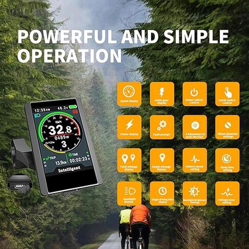 HIEBIKE BAFANG Intelligent Display for Ebike : 850C 860C DP-C18 600C 750C Touch Screen T1 for Bafang BBS01 BBS02 BBSHD Electric Mid Drive Kit in Saudi Arabia
