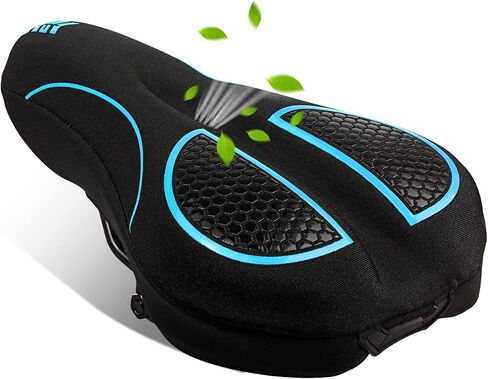 Bike Seat Cover for Men & Women Comfort, Narrow Bike Seat Cushion Cover, Padded Seat Cover for Bike, Soft Bicycle Seat Covers for BMX, Exercise Bikes, Indoor and Outdoor Cycling Seat Cover in Saudi Arabia