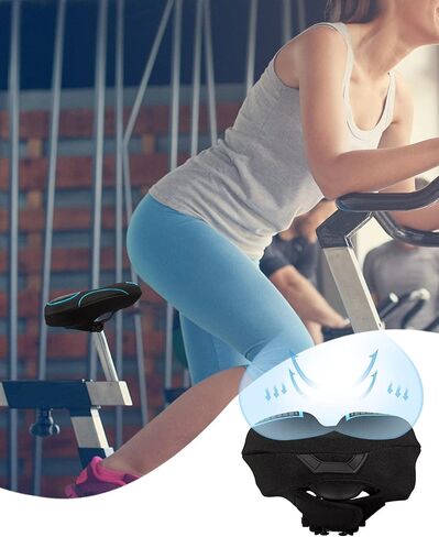 Bike Seat Cover for Men & Women Comfort, Narrow Bike Seat Cushion Cover, Padded Seat Cover for Bike, Soft Bicycle Seat Covers for BMX, Exercise Bikes, Indoor and Outdoor Cycling Seat Cover in Saudi Arabia