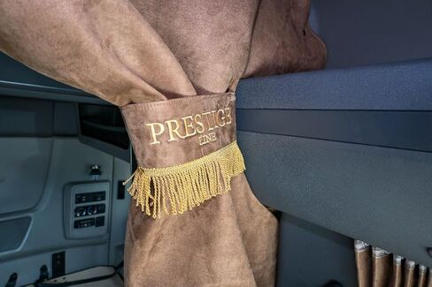 International lt rh prostar Lonestar Truck Sleeper Curtains Prestige-Line Brown in Saudi Arabia