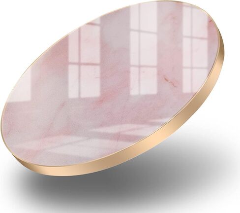 Marble Wireless Fast Charging Pad Qi Wireless Charging Base Marble Wireless Charger for iPhone 15 Pro Max/15 Pro/14 Pro Max/13 Pro Max/Galaxy Z Flip 5/Z Fold 5/S24 Ultra/S23 Ultra More Qi Devices in Saudi Arabia
