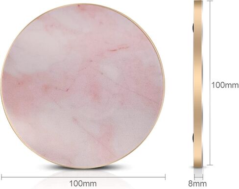 Marble Wireless Fast Charging Pad Qi Wireless Charging Base Marble Wireless Charger for iPhone 15 Pro Max/15 Pro/14 Pro Max/13 Pro Max/Galaxy Z Flip 5/Z Fold 5/S24 Ultra/S23 Ultra More Qi Devices in Saudi Arabia