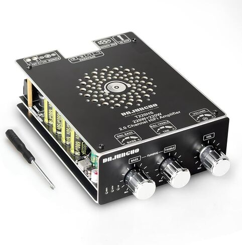 T220HS Power Amplifier Board with Subwoofer 2.0 Channel 220W×2, 12V-36V Audio Power Amplifier Module with Treble and Bass Control in Saudi Arabia