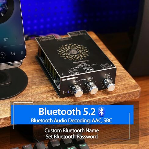 T220HS Power Amplifier Board with Subwoofer 2.0 Channel 220W×2, 12V-36V Audio Power Amplifier Module with Treble and Bass Control in Saudi Arabia