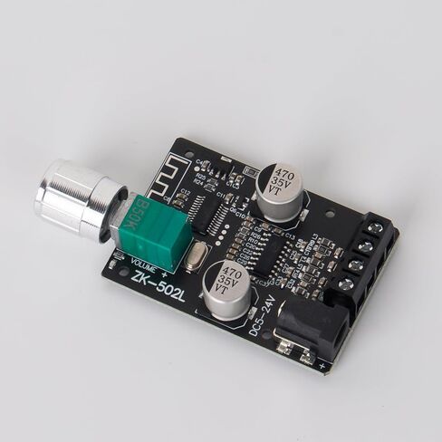 2 × 50 وات وحدة بلوتوث 5.0، لوحة مضخم صوت صغير، 5 فولت - 24 فولت، تدور لضبط مستوى الصوت، مصدر طاقة ثابت 470 فائق التوهج، مناسب للمنزل بنفسك in Kuwait