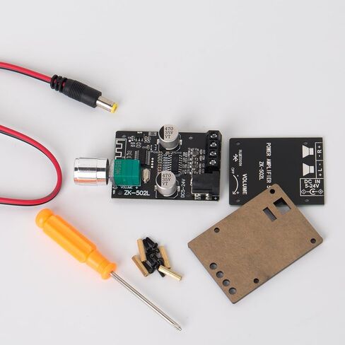 2 × 50 وات وحدة بلوتوث 5.0، لوحة مضخم صوت صغير، 5 فولت - 24 فولت، تدور لضبط مستوى الصوت، مصدر طاقة ثابت 470 فائق التوهج، مناسب للمنزل بنفسك in Kuwait