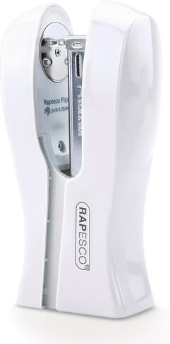 Rapesco 1379 Stand Up/Space-Saving Stapler, 20 Sheet Capacity, Powder Blue in Saudi Arabia