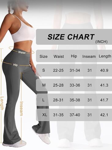Scrunch V Back Flare Leggings for Women High Waist Stretch Butt Lifting Workout Pants Slim Fit Bell Bottom Leggings in Saudi Arabia