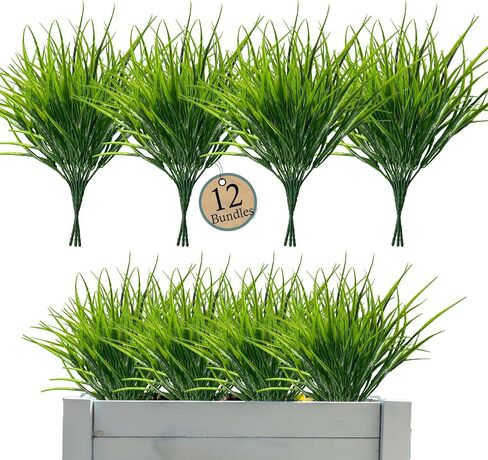 20 Bundles Artificial Fake Flowers,Boxwood UV Resistant Faux Flowers Arrangement, Fake Plants Greenery Shrubs for Indoor Outdoors,Home Garden Patio, Porch, Hanging Planter, Window Box Farmhouse in Saudi Arabia