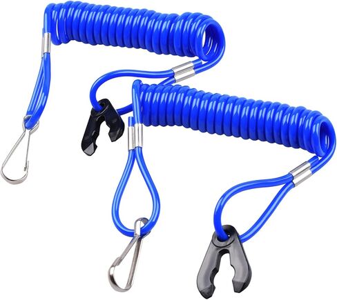 Heymaillc 2Pcs Boat Engine Motor Kill Stop Switch Outboard Engine Ignition Emergency Kill Stop Switch Key Lanyard Rope Clip Emergency Safety for Yamaha Honda Tohatsu PWC Jet Ski Blue in Saudi Arabia