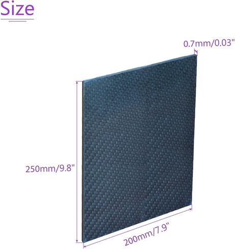 DMiotech 9.8x7.9x0.03 بوصة لوح من ألياف الكربون RC طائرة ماتي لوحة لطائرة بدون طيار إطار سيارة نموذج علبة الطابعة in Saudi Arabia