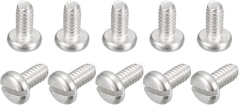 uxcell 304 Stainless Steel Machine Screws, 50pcs M1.6x14mm Slotted Drive Pan Head Screw Bolts in Saudi Arabia