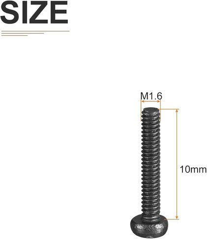 M6x12mm Pan Head Machine Screws, 20Pcs M6 Phillips Drive, Metric Coarse Full Thread, Steel Black Oxide Finish, Screws Bolts Kit in Saudi Arabia