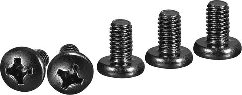 M6x12mm Pan Head Machine Screws, 20Pcs M6 Phillips Drive, Metric Coarse Full Thread, Steel Black Oxide Finish, Screws Bolts Kit in Saudi Arabia