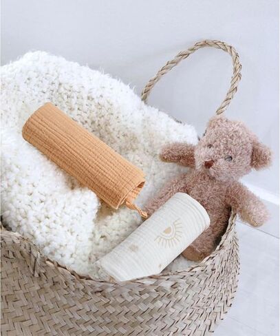 6 Pack Muslin Baby Washcloths, Extra-Soft Wash Cloths for Unisex Newborn Infants Kids, Absorbent Baby Bath Towels for Face Body in Saudi Arabia