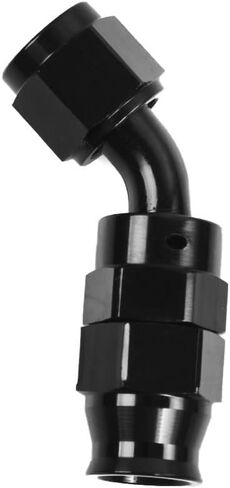 RASTP Aluminum 10AN 90 Degree PTFE Hose End Fitting Only For PTFE Nylon Stainless Steel Braided Oil Fuel Line, Black in Saudi Arabia