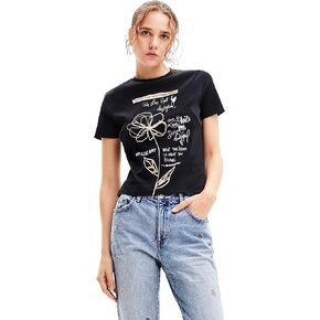 Desigual Women's Woman Knit T-Shirt Short Sleeve