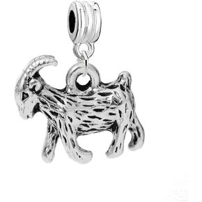 Sexy Sparkles Express Your Love for Goats with this Charming Addition to Your European Bracelet