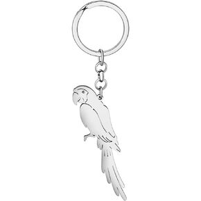 DOWAY Cute Macaw Parrot Keychain Car Key Charms Purse Handbags Pendant Bird Keyring Gifts