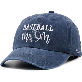 Women's Baseball Mom Baseball Cap Adjustable Washed Dad Hat