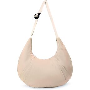 NAARIIAN Quilted Carryall Tote Bag for Women Puffer Crossbody Large Hobo Lightweight Padding Shoulder Bag,Crescent bag in Saudi Arabia