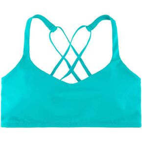 Women's Low Impact Wire Free Studio Racerback Active Sports Bra