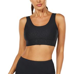 HUGE SPORTS Women's Sports Bra Light Support Athletic Running Yoga Bra Workout Top for Women