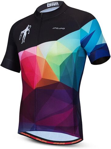 Cycling Jersey Men, Short Sleeve Mountain Bike Shirt Bicycle Clothing for Riding Biking Biker MTB Cyclist Dirt BMX Road in Saudi Arabia