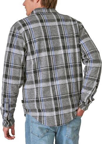 قميص رجالي بأكمام طويلة منقوش ومنقوش من Lucky Brand in Saudi Arabia