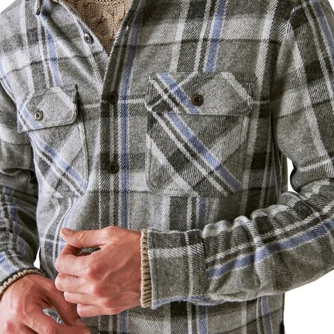قميص رجالي بأكمام طويلة منقوش ومنقوش من Lucky Brand in Saudi Arabia