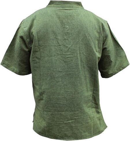 Mens Half Sleeved Hippie Grandad Shirt in Kuwait