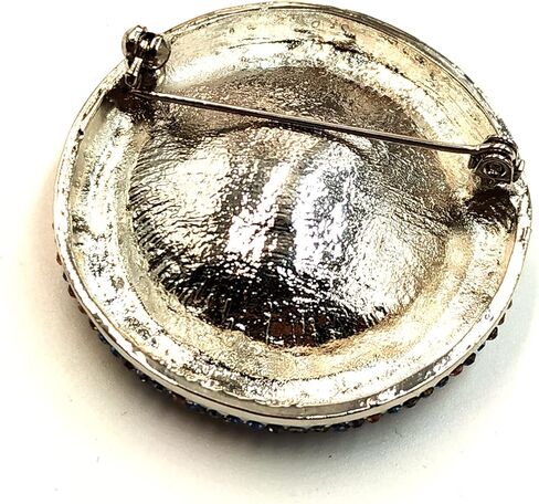 بريق واسع تمهيد جولة حجر على شكل دبوس بروش حجر الراين in Kuwait