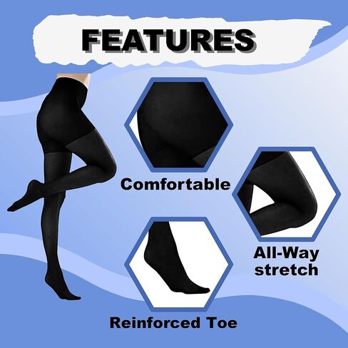 جوارب طويلة نسائية من الألياف الدقيقة ذات ضغط خفيف مقاس كوين in Saudi Arabia