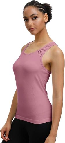 قمصان اليوغا للنساء لطيف تجريب تانك القمم Activerwear Racerback الليزر قطع تانك قمصان رياضية للجري in Kuwait