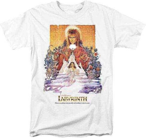 Popfunk Classic Labyrinth David Bowie Goblin King Movie T Shirt & Stickers in Saudi Arabia