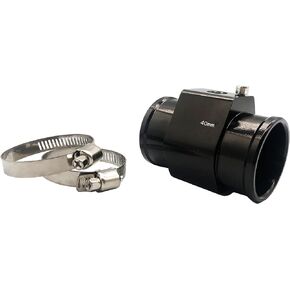 40mm Water Sender Hose Attachment Radiator Sensor Adapter for Water Coolant Temperature Gauge Temp Meter Sensor with Hose Clamps