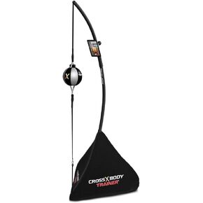 حقيبة Nexersys Cross Body Trainer التفاعلية ذات النهاية المزدوجة للملاكمة والفنون القتالية المختلطة واللياقة البدنية والقلب والقوة الأساسية - تجربة الملاكمة المثالية، يتضمن التطبيق تدريبات HIIT الديناميكية in Kuwait