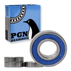 محمل PGN (4 عبوات) 6002-2RS - محمل كروي مختوم من الصلب الكروم المشحم - محامل 15x32x9 مم مع ختم مطاطي ودعم دورة في الدقيقة العالية