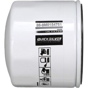 Quicksilver 8M0154751 Oil Filter for Various Marine Engines