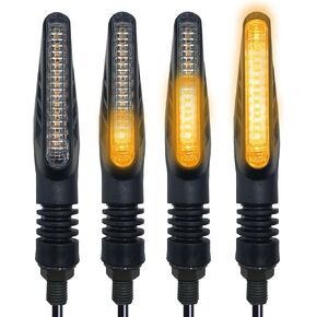 4pcs Universal Motorcycle turn signals LED Front Rear Compatible with YAMAHA SUZUKI KAWASAKI HONDA Motorbike Scooter Quad Cruiser