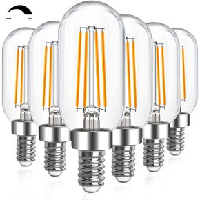 PARTPHONER LED Dimmable Edison Bulbs 6W 720LM, Vintage ST64 LED Light Bulb 2500K Amber Warm White Light 60 Watt Incandescent Equivalent E26 Base, 4 Pack