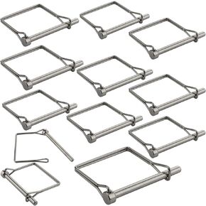 Hitch Pin Clip Trailer Pins for Hitch Carbon Steel Heavy Duty Trailer Coupler Pin 12 PCS 1/4" x 2-3/4"(6X70MM)