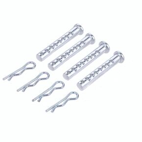Heavy Duty Adjustable Clevis Pin ,Fastener Tool Size 1/2 x 2inch Zinc Steel 8 Holes W/ Matching R- Clip (8)