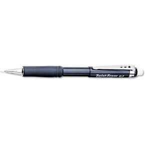 Pentel Twist-Erase III Automatic Pencil, 0.7 mm, Black