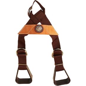Horse Saddle Stirrups Western Show Youth Rider Buddy Kids Concho 5138CO